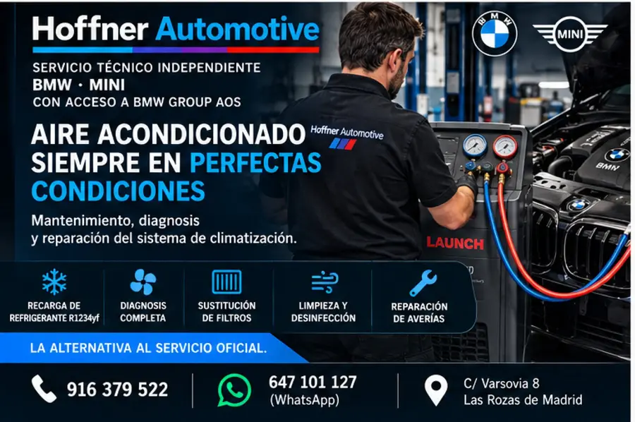 Reparación del aire acondicionado BMW MINI 