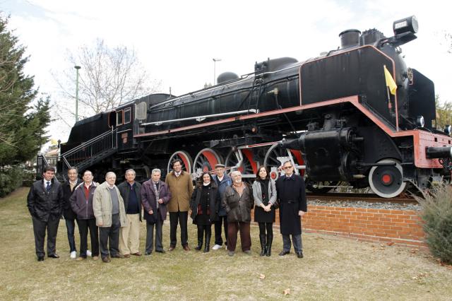Fernández Rubio visita el Museo del Ferrocarril