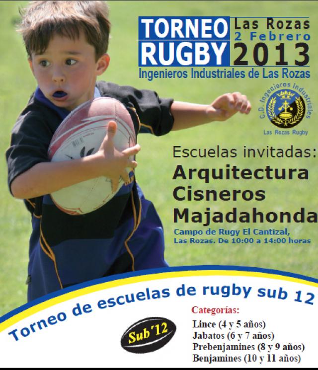 El CD Ingenieros Industriales organiza este sábado el Torneo de Escuelas de Rugby