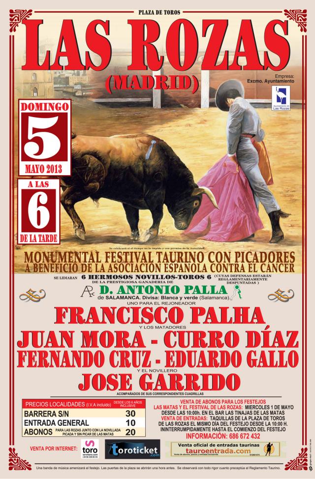 
                                                    Las Rozas organiza un festival taurino a beneficio de la Asociación Española Contra el Cáncer