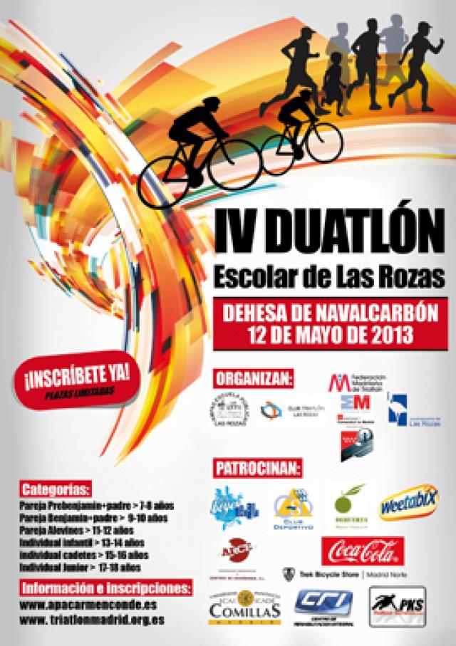 Familias en forma con el IV Duatlón Escolar de Las Rozas