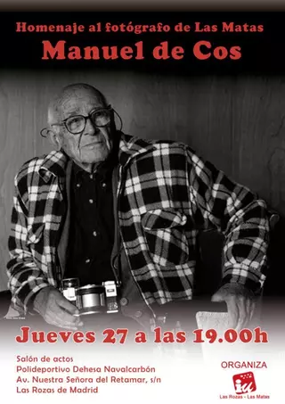 Homenaje a Manuel Cos, fotógrafo y vecino de Las Matas