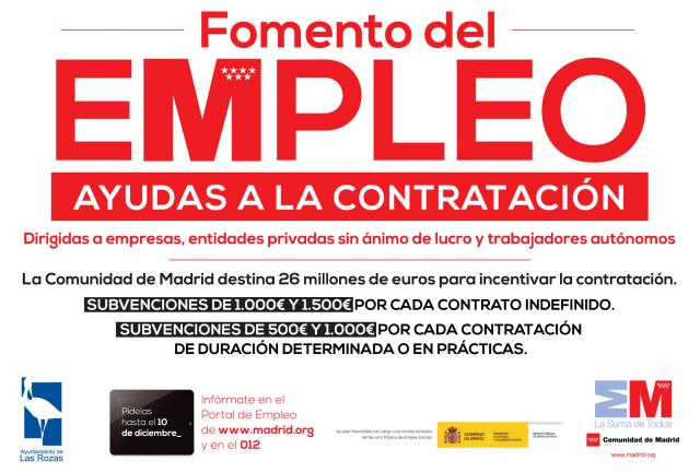 El viceconsejero de Empleo explicará en Las Rozas el Programa de Incentivos a la Contratación