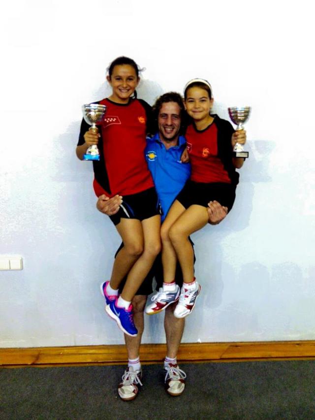 Las palistas de Las Rozas Ainoha Cristóbal y Lorena Gil arrasan en el Top Estatal de Tenis de Mesa