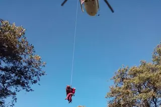 Rescatada una ciclista tras caer de una altura de 4 metros en Las Rozas