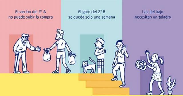 La Escalera, pegatinas para fomentar la relación entre los vecinos de tu comunidad