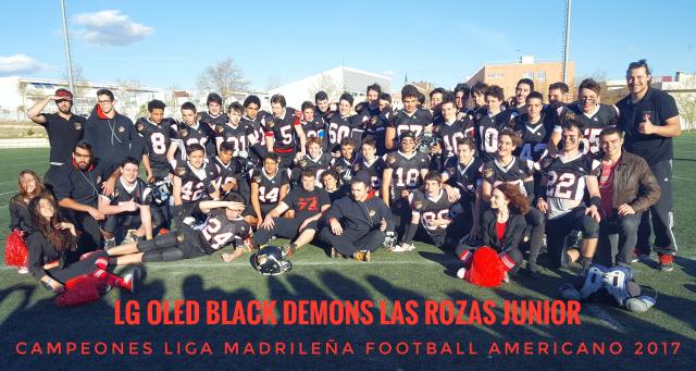 Los junior del Black Demons Las Rozas, campeones de la Liga Madrileña