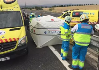 Fallece un motorista en la M-50 atropellado por varios vehículos