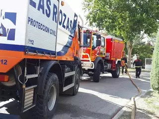 15 intoxicados en un incendio de pastos en Las Rozas