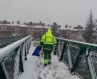 Intensa nevada en Las Rozas