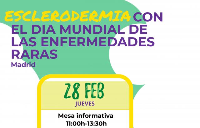 La Asociación Española de Esclerodermia celebra en Las Rozas el Día Mundial de las Enfermedades Raras con mesa informativa
