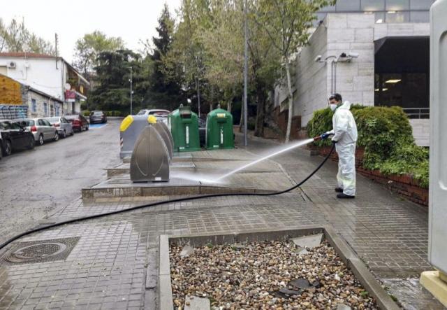 El servicio de limpieza en Las Rozas supera las 6.500 intervenciones de desinfección desde el inicio de la crisis sanitaria