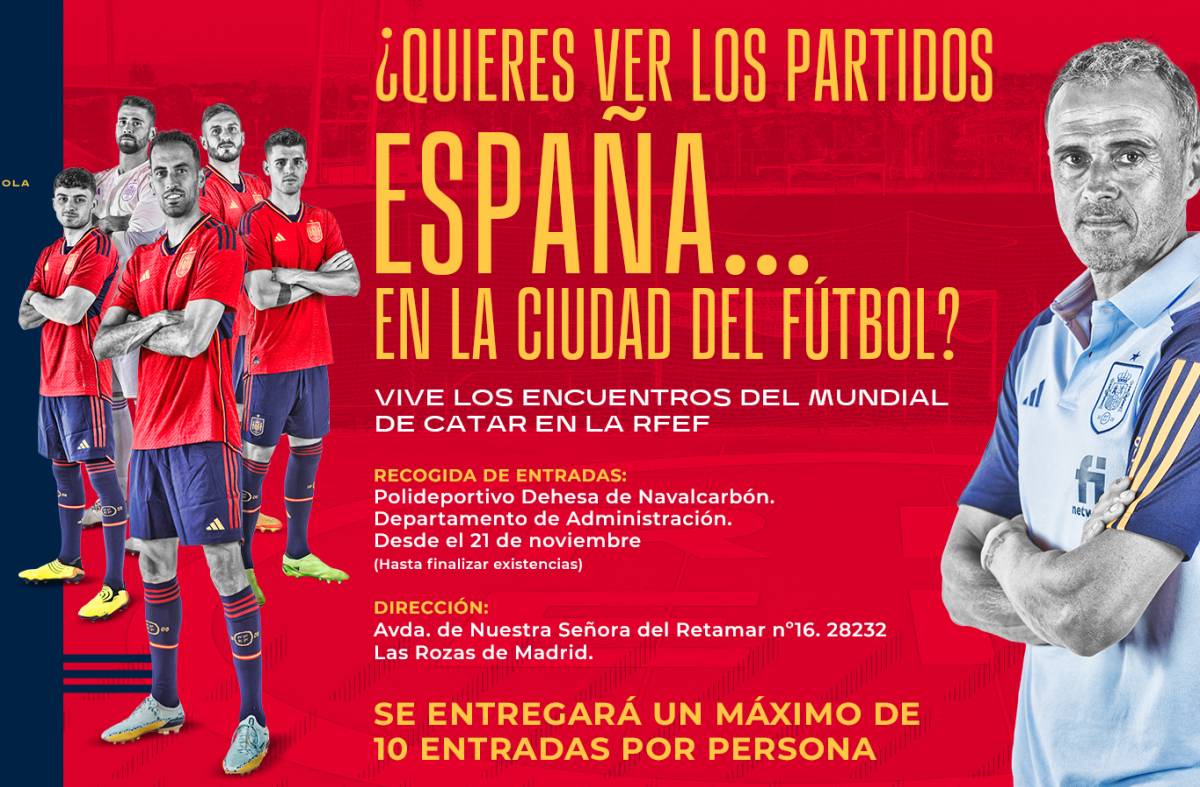 Los vecinos de Las Rozas podrán apoyar a la Selección desde las  instalaciones de la RFEF - Noticias en Las Rozas