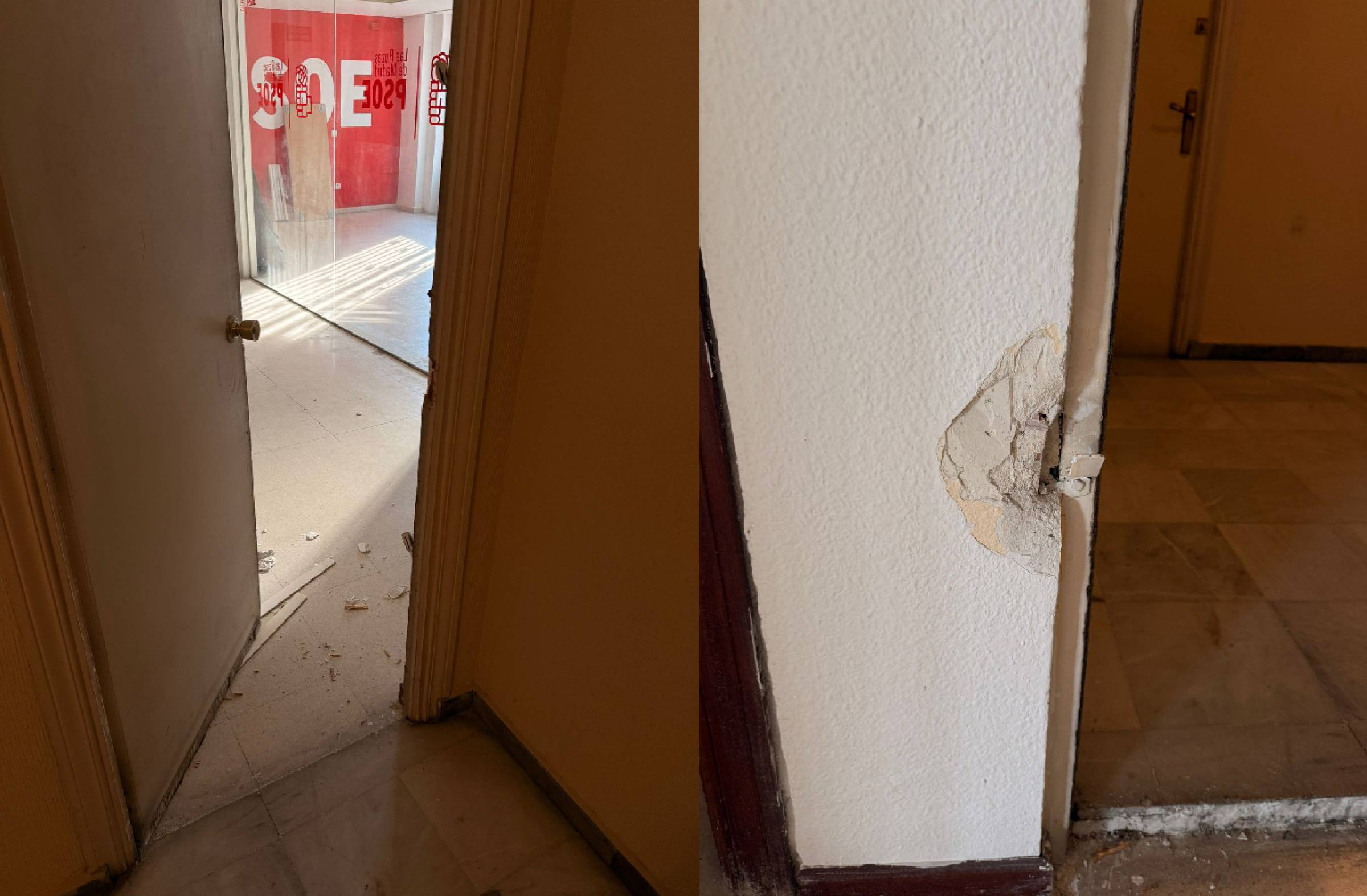 El PSOE de Las Rozas denuncia el ataque a su sede y alerta del aumento de la violencia política  