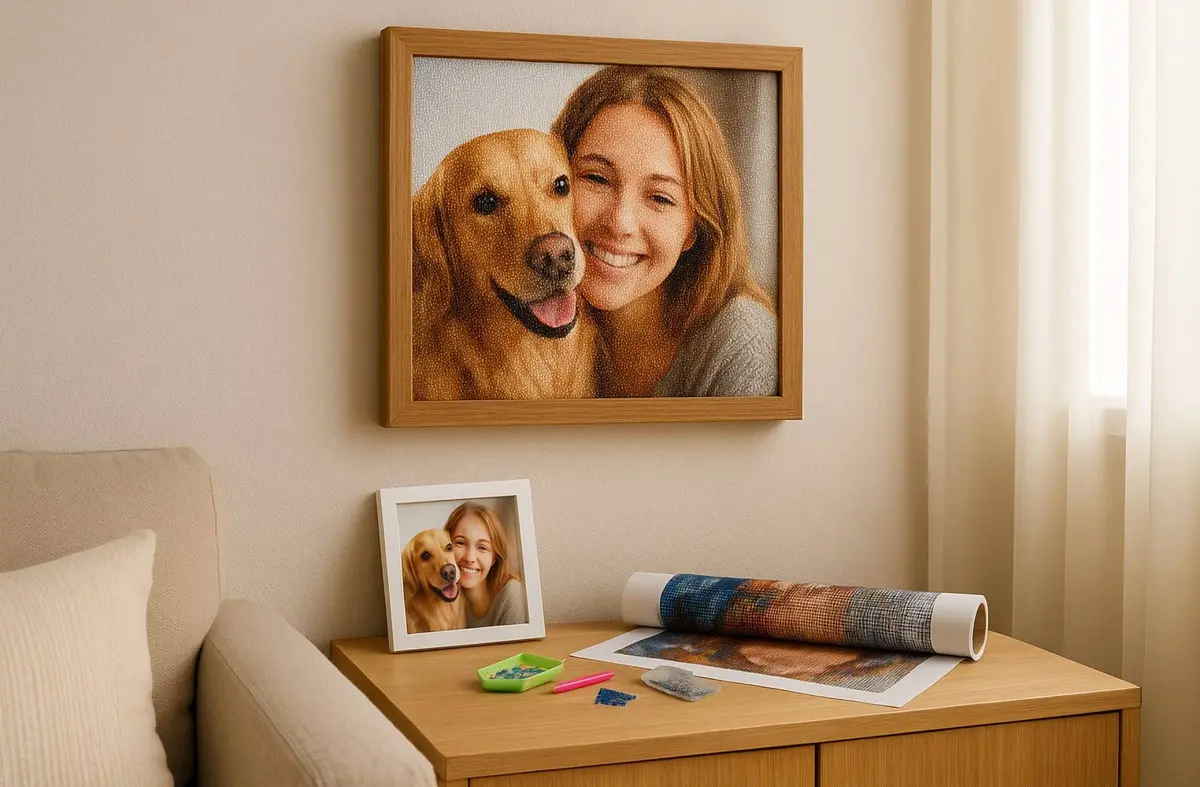 Tus recuerdos hechos arte con diamond painting personalizado