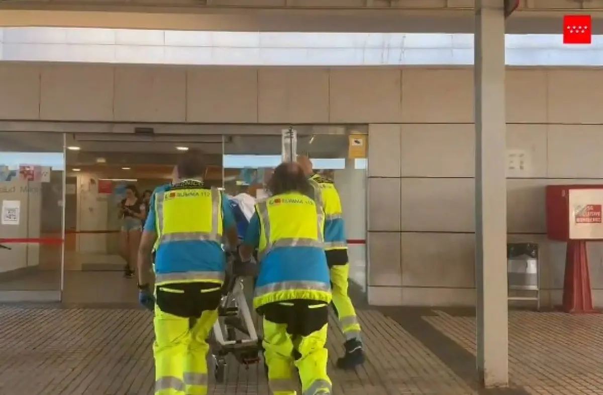 Un motorista herido de gravedad en un accidente en la A-6 a la altura de Las Rozas