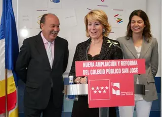 La Presidenta de la Comunidad y el Alcalde reinauguran el CEIP San José de Las Matas