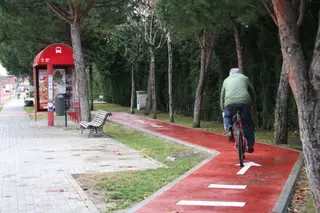 Finalizado el primer tramo del carril bici que recorrerá todo el barrio de Las Matas