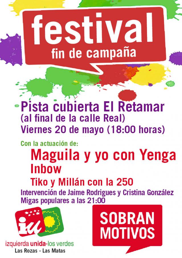 Fiesta fin de campaña de IU Las Rozas