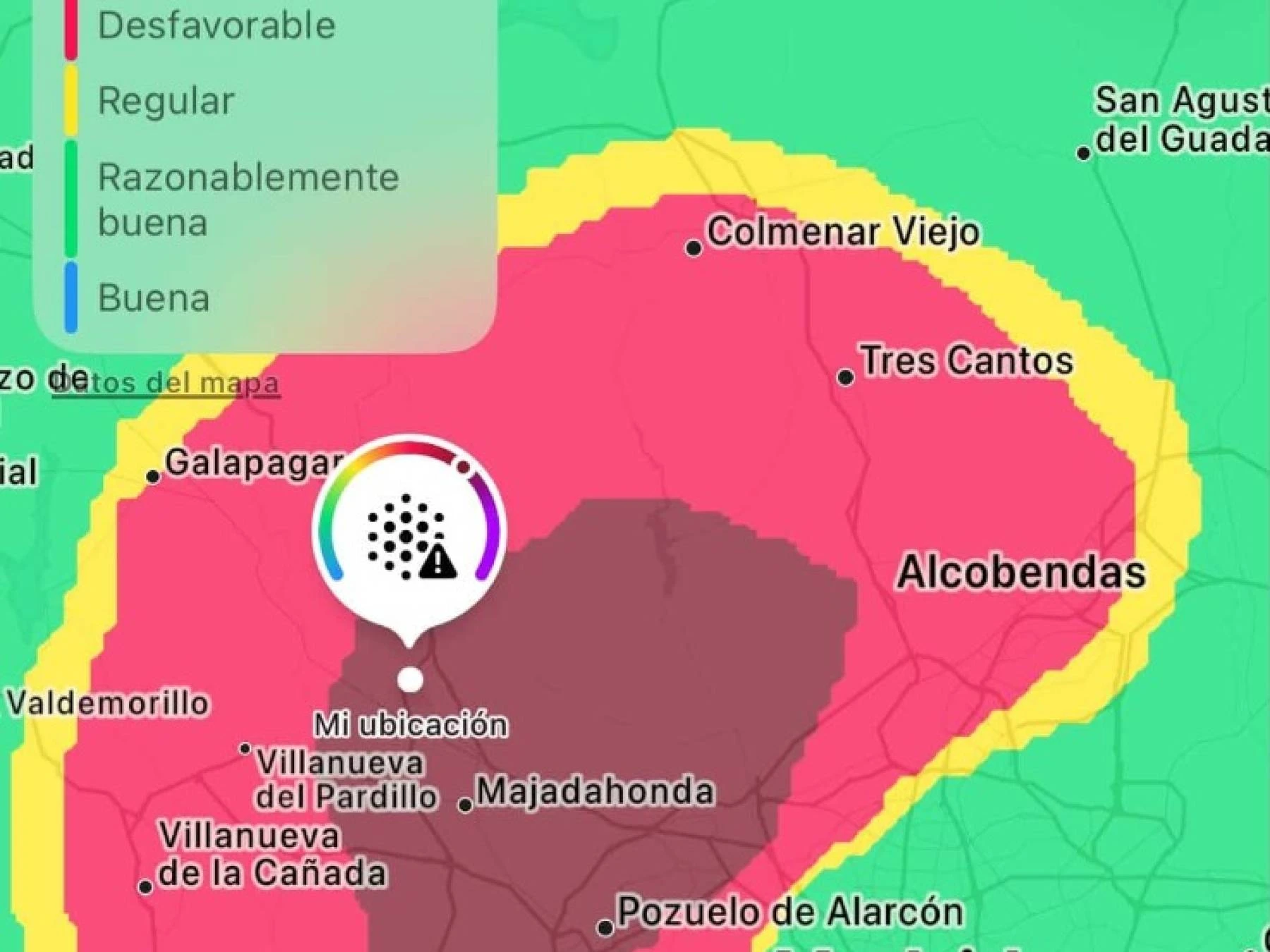 Mala calidad del aire en Las Rozas y su entorno
